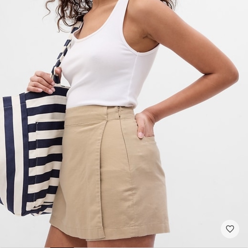 Linen-Cotton Skort